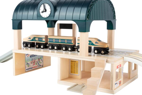 Treinstation met toebehoren