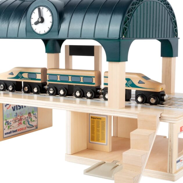 Treinstation met toebehoren
