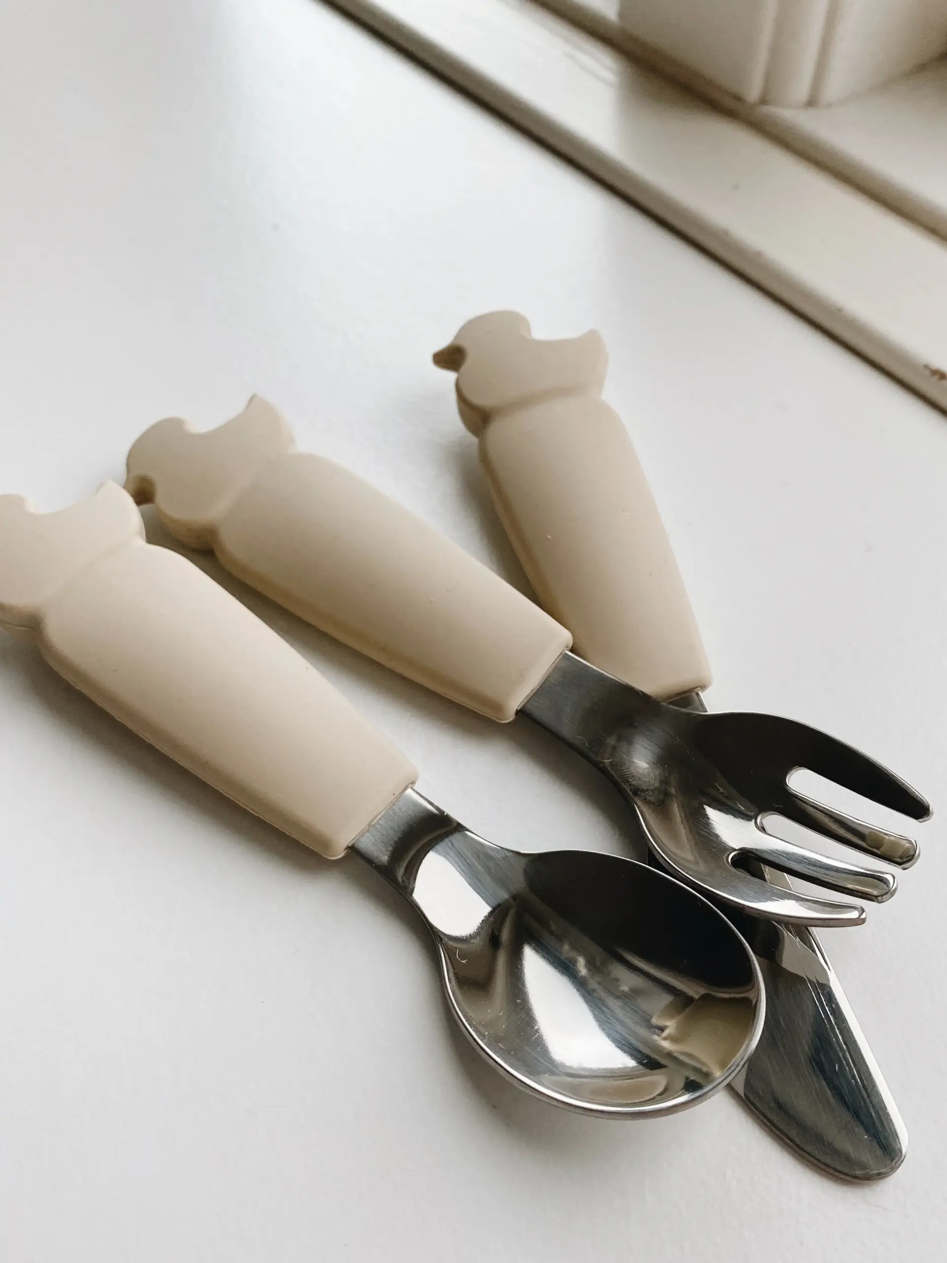 Bobbi Balloon Siliconen roestvrijstalen bestekset - Afbeelding 2