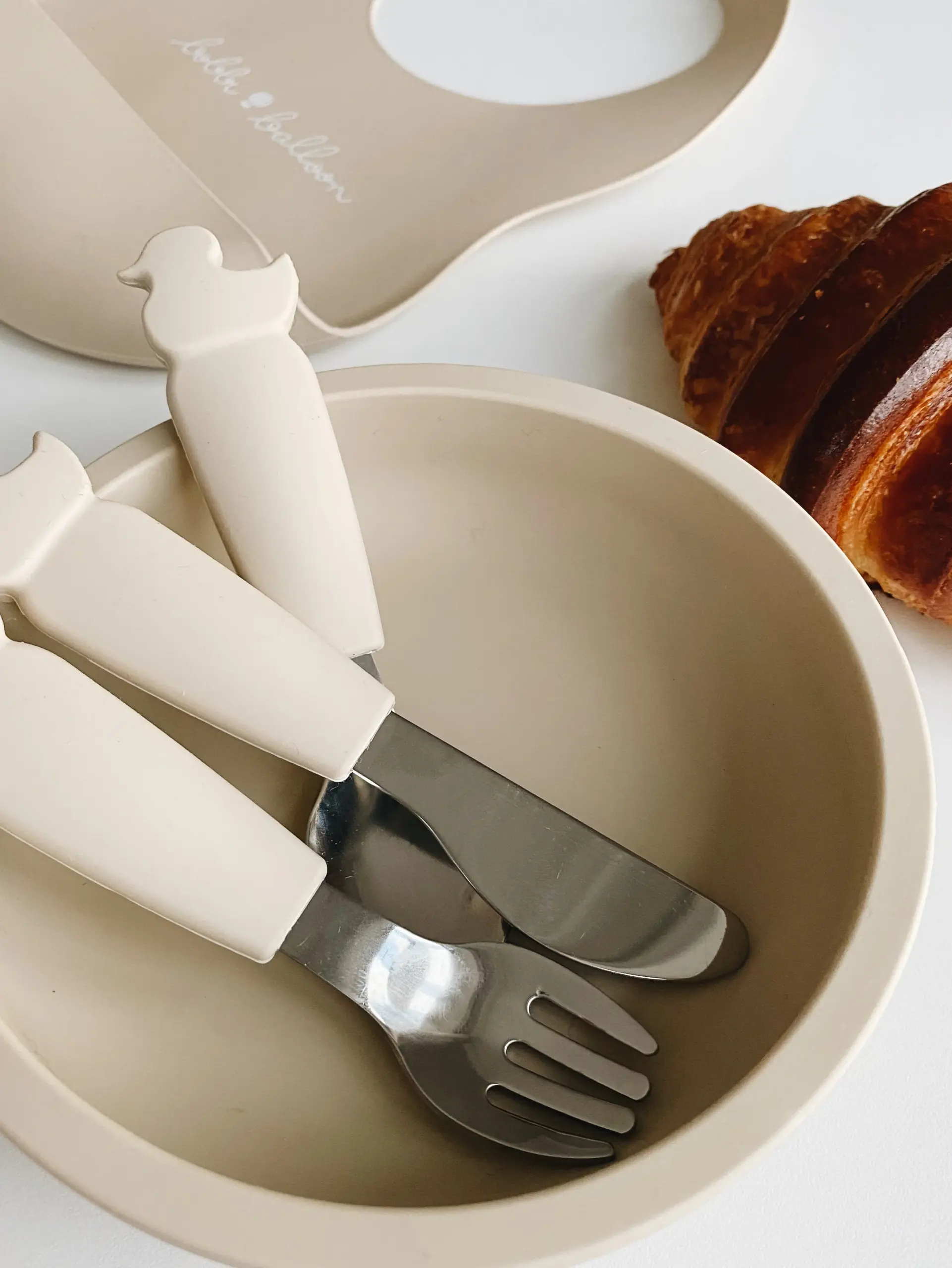 Bobbi Balloon Siliconen roestvrijstalen bestekset - Afbeelding 5