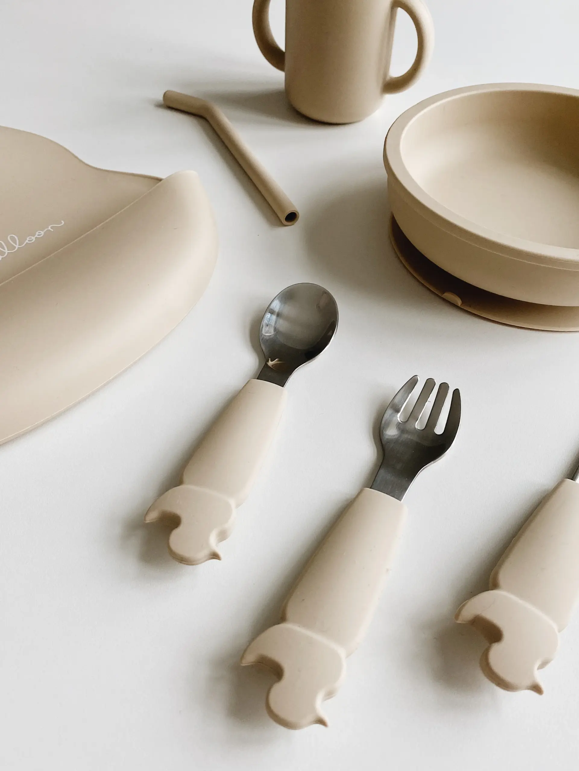 Bobbi Balloon Siliconen roestvrijstalen bestekset - Afbeelding 11