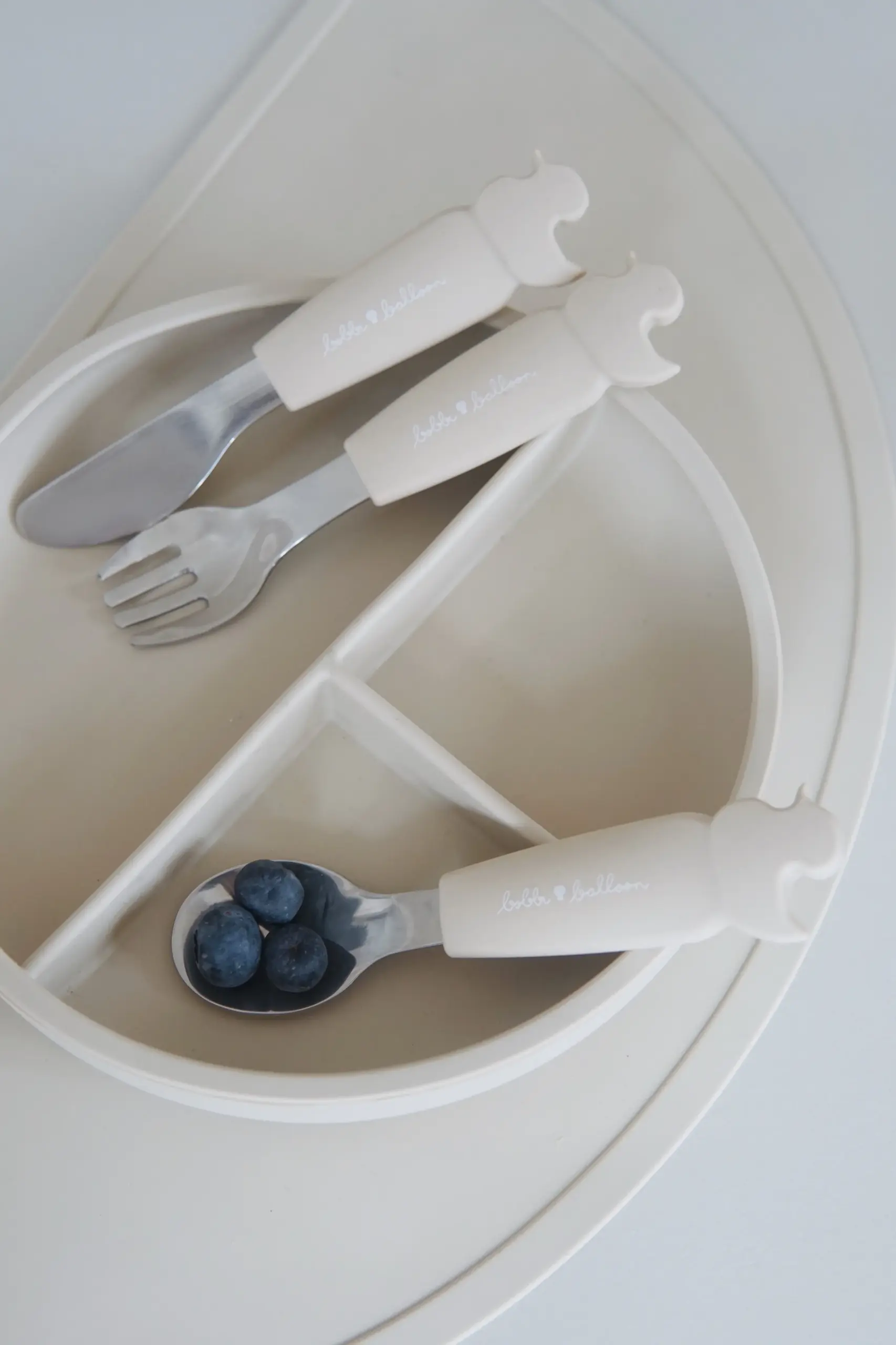 Bobbi Balloon Siliconen roestvrijstalen bestekset - Afbeelding 6