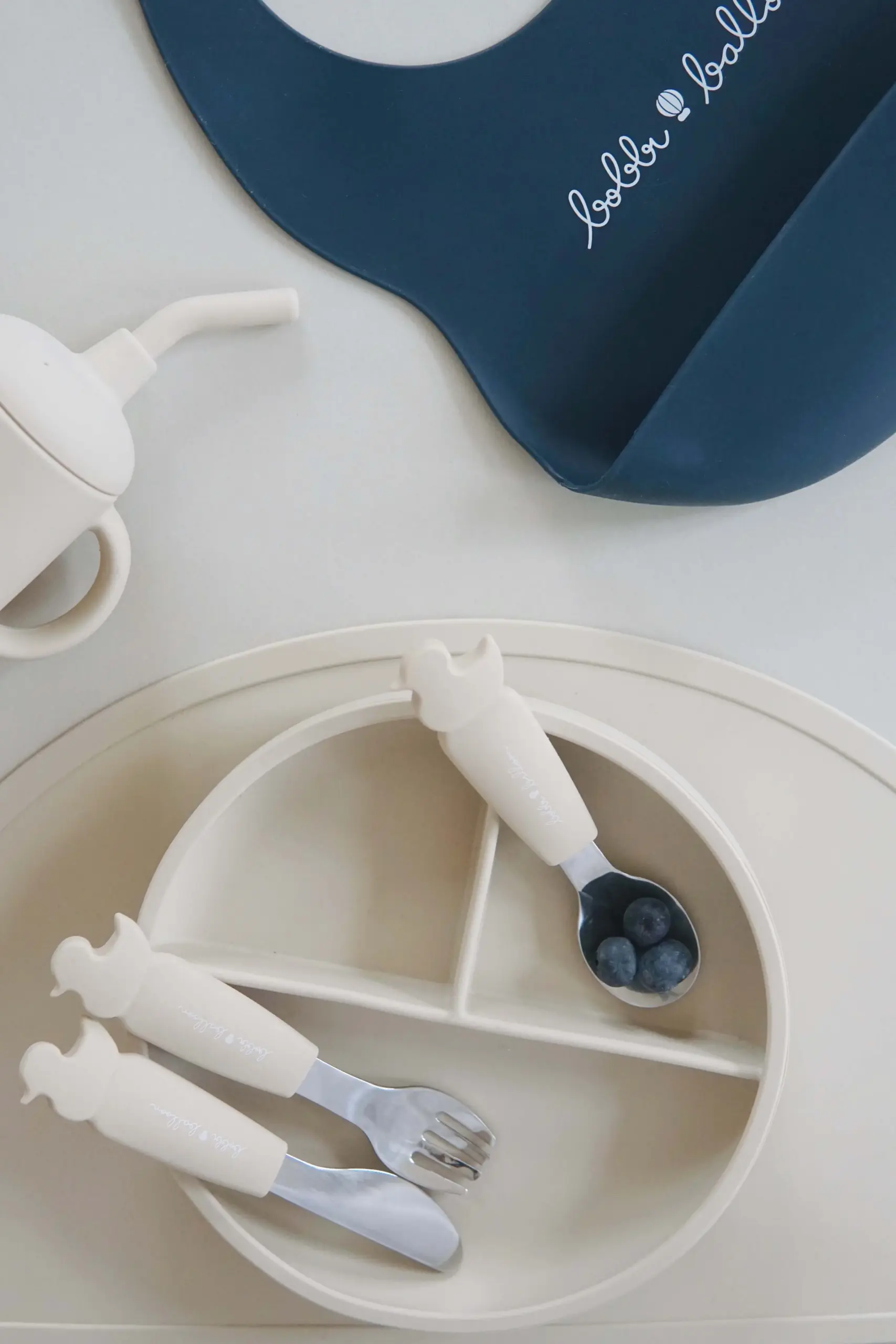 Bobbi Balloon Siliconen roestvrijstalen bestekset - Afbeelding 7