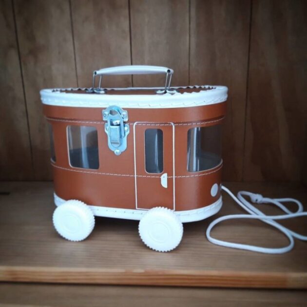 O-That speelkoffertje Tram cognac