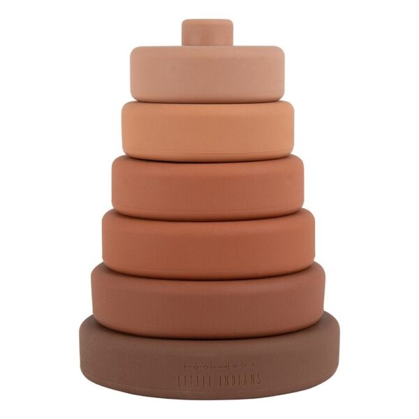 Little Indians Stackers Silicon - Amber Brown