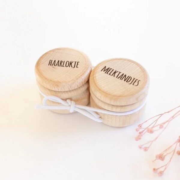 SUS- Design Bewaardoosje melktandjes + Haarlokje (SET)