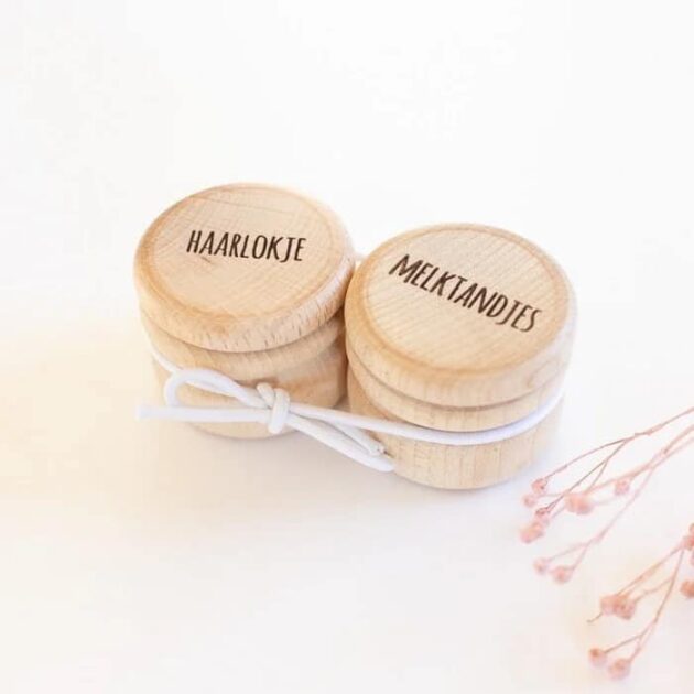 SUS- Design Bewaardoosje melktandjes + Haarlokje (SET)