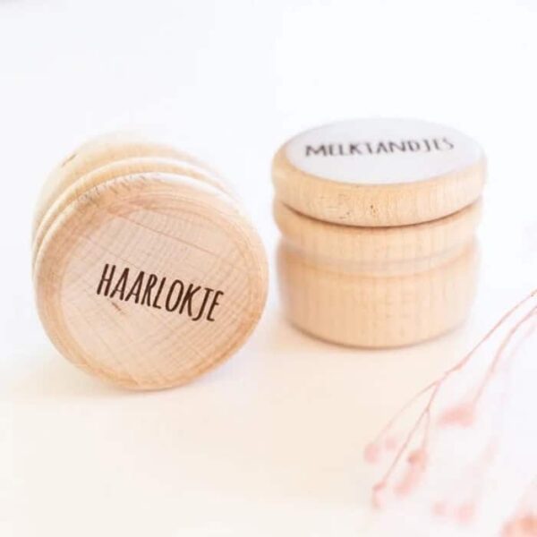 SUS- Design Bewaardoosje melktandjes + Haarlokje (SET) - Afbeelding 2