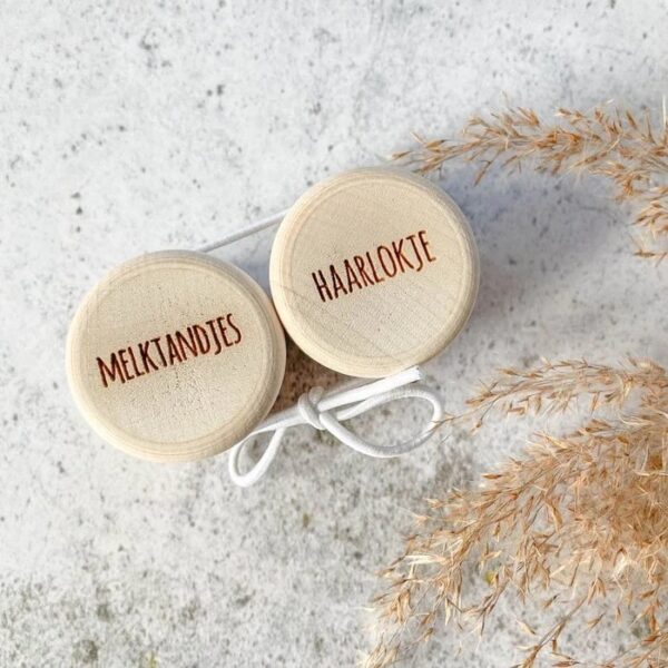 SUS- Design Bewaardoosje melktandjes + Haarlokje (SET) - Afbeelding 4