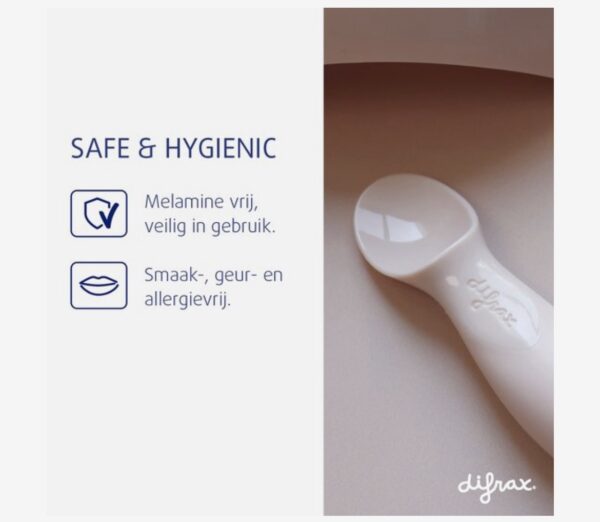Difrax lichtroze peuterkom en bestekset - Afbeelding 2