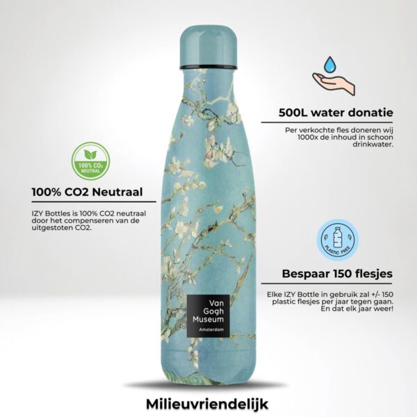 IZY Drinkfles - Van Gogh - Amandelbloesem