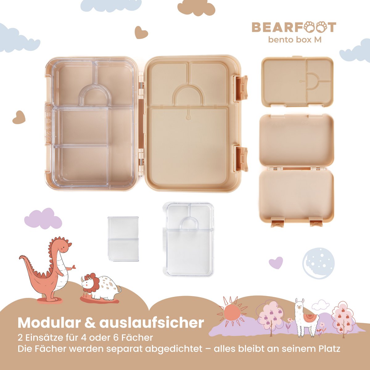 Lunchbox - Bento Box - brood trommel kinderen - Ambulance Olifanten