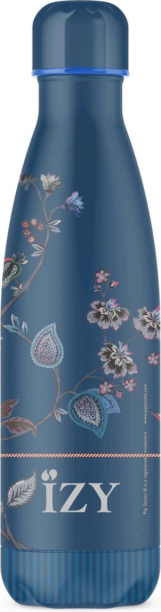 IZY Drinkfles - Pip Studio - CeCe Fiore Blauw