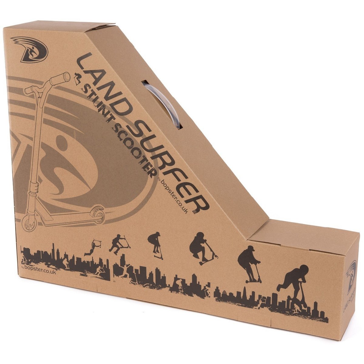 Land Surfer - stuntstep - zwart design