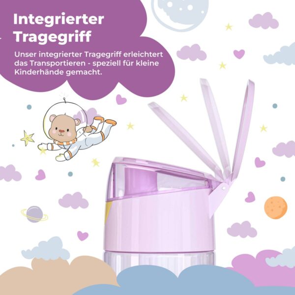 BEARFOOT - Kinderwaterfles, lichtgewicht waterfles - eenhoorn - schoolbeker