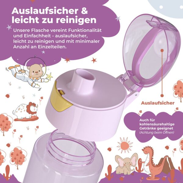 BEARFOOT - Kinderwaterfles, lichtgewicht waterfles - eenhoorn - schoolbeker