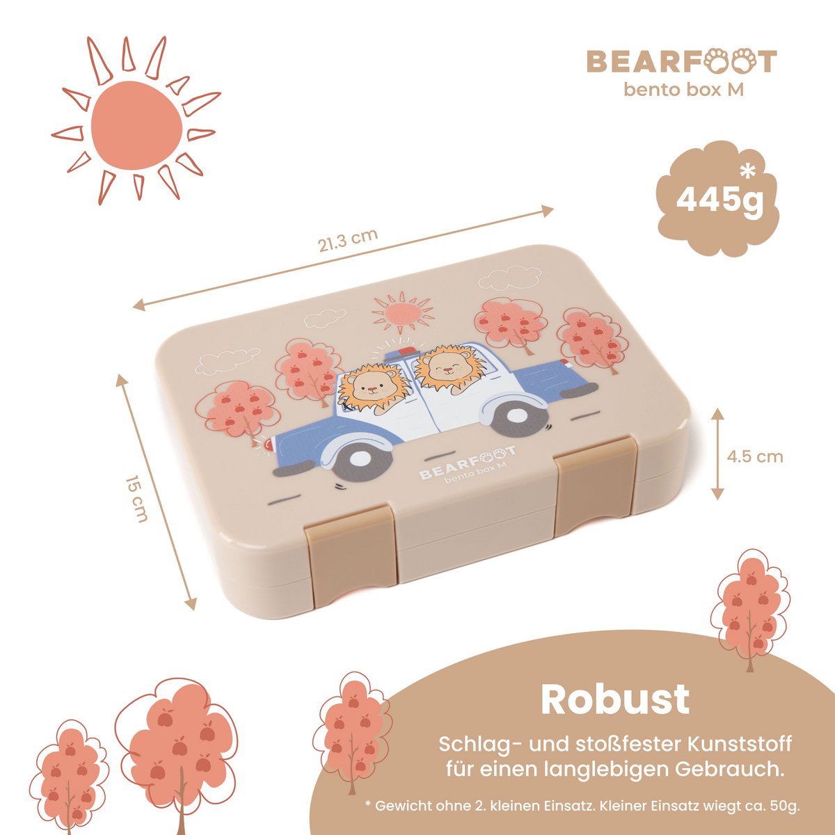 Lunchbox - Bento Box - brood trommel kinderen - Ambulance Olifanten