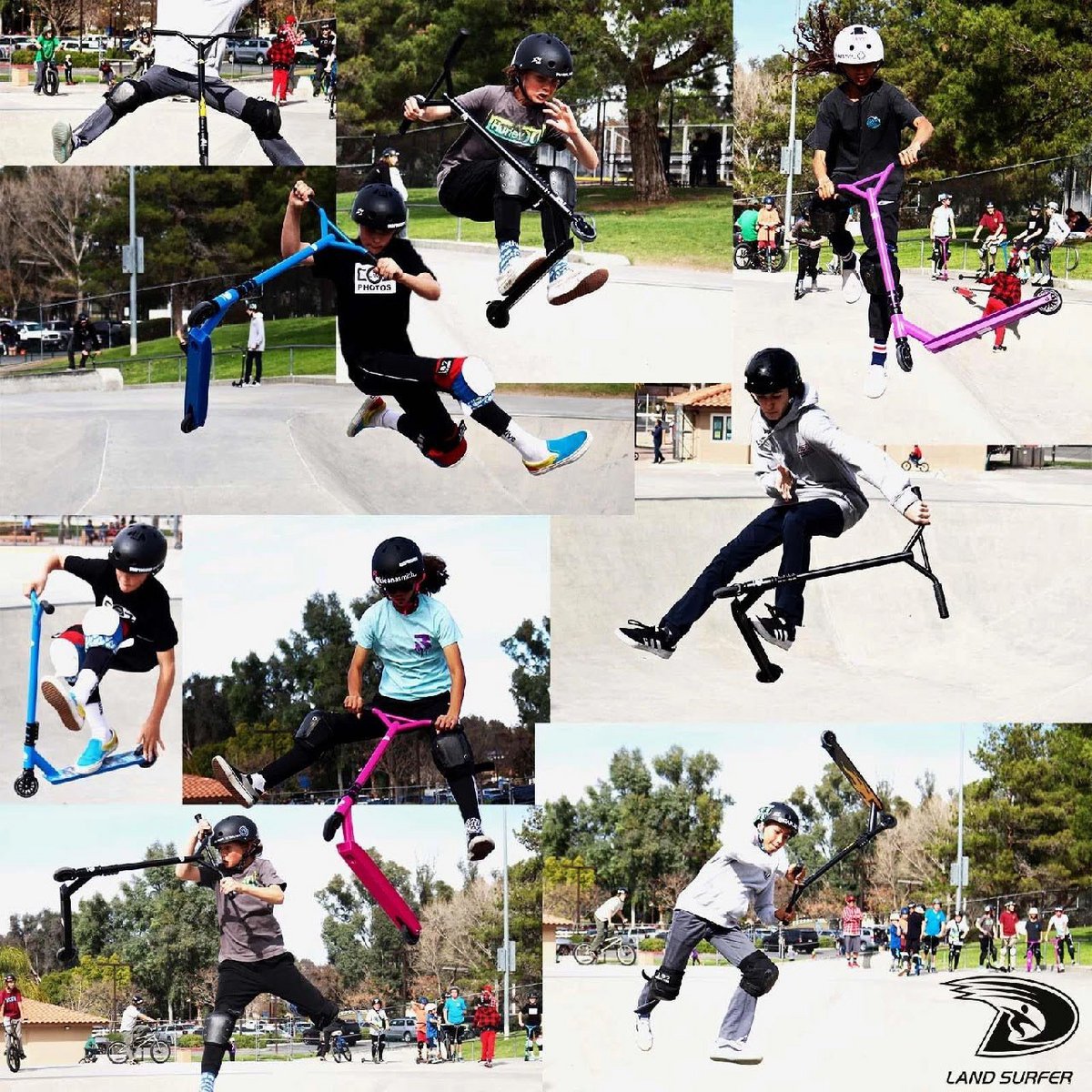 Land Surfer - stuntstep - zwart design