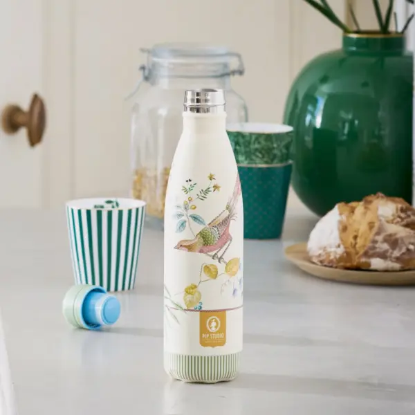 IZY Drinkfles - Pip Studio - Little Birds Wit