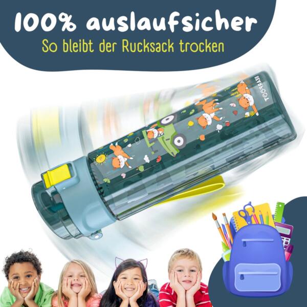 BEARFOOT Drinkfles voor kinderen - 500 ml - tractor blauw