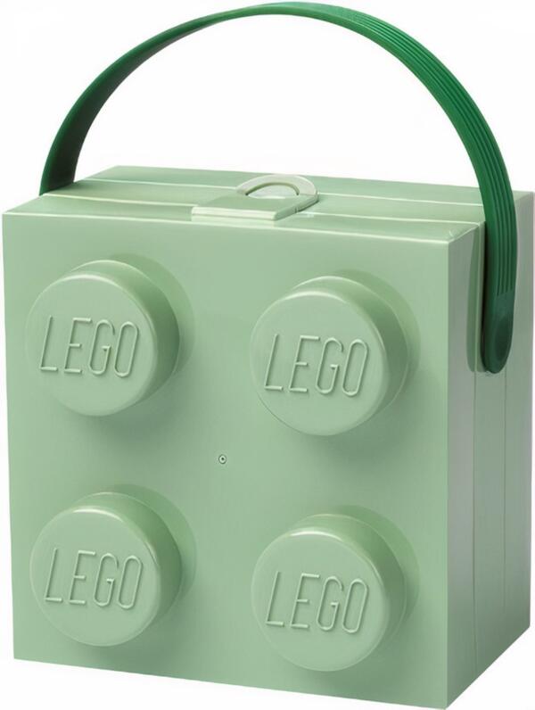 LEGO - Lunchbox Brick 4 met Handvat - Polypropyleen - Groen