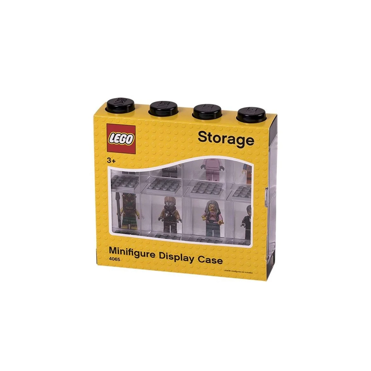 LEGO - Vitrine - voor Minifigures - 8 Vakken - Stapelbaar - Ophangbaar - Rechthoek Zwart