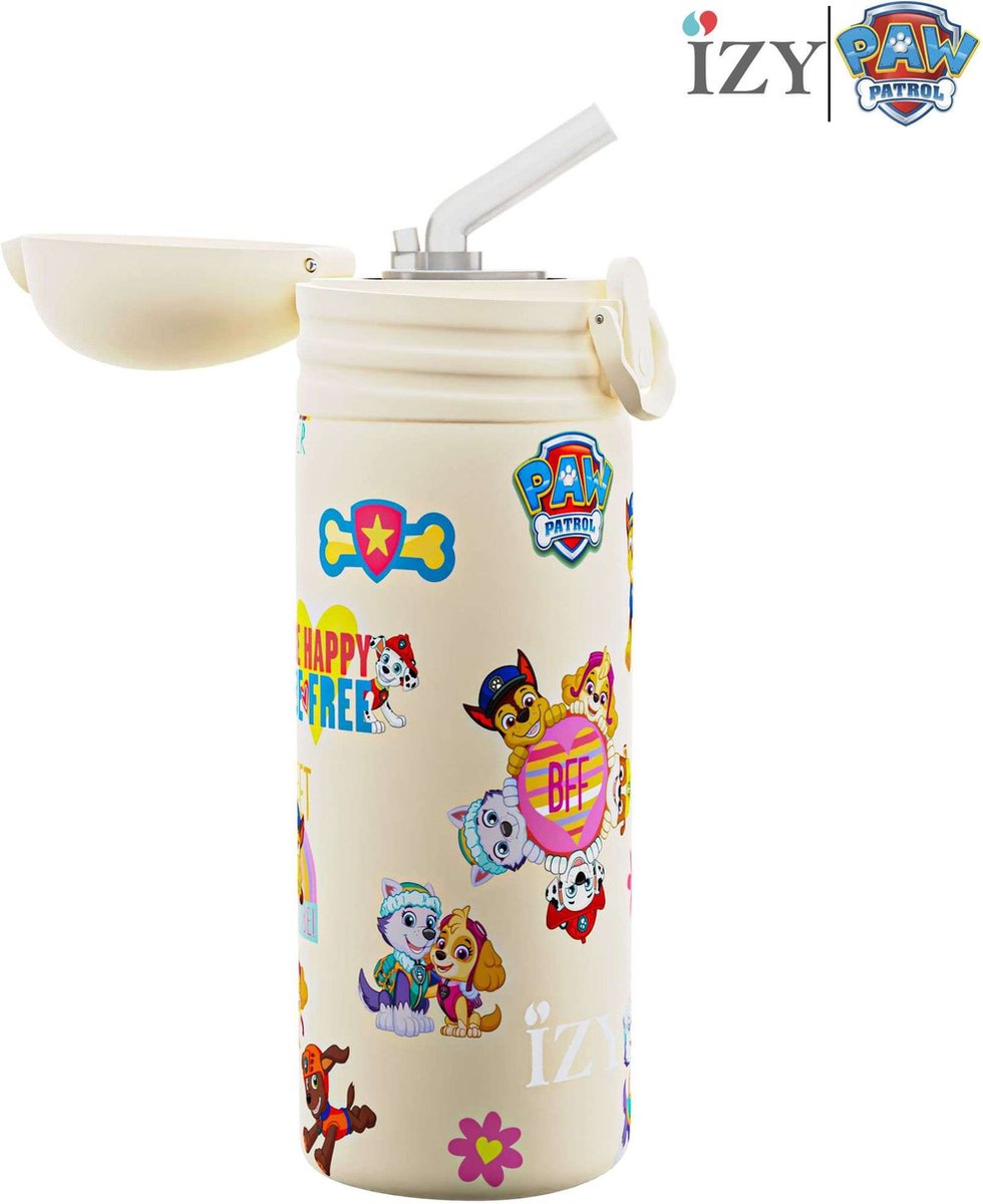 IZY Drinkfles - Paw Patrol - Waterfles met Rietje