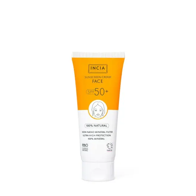 Incia - Natuurlijke Zonnebrandcrème Voor Het Gezicht - SPF 50