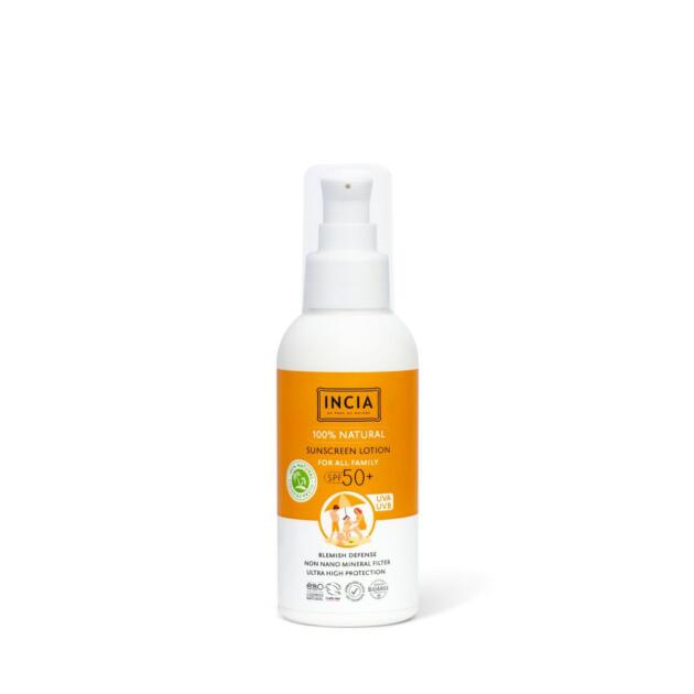 Incia - Natuurlijke Zonnebrandcrème - Voor alle Familieleden - SPF 50