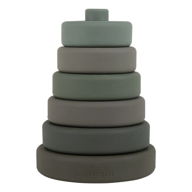 Little indians silicon stackers olive