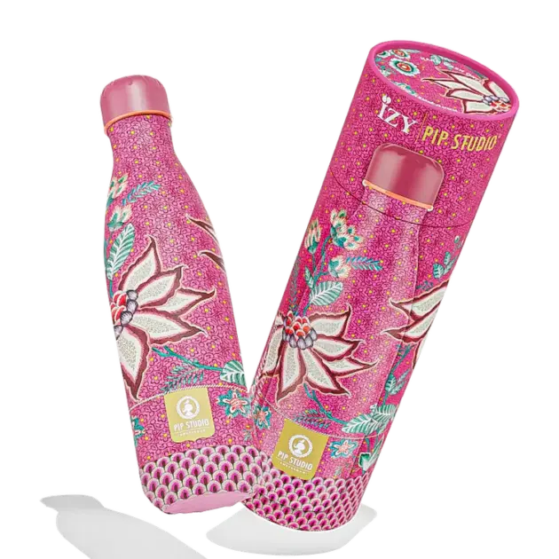 IZY Bottle – Pip Studio Flower Festival (Roze) 500ML