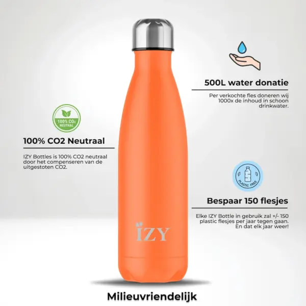 IZY Drinkfles - Oranje 500ML