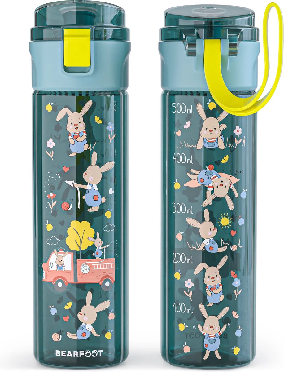BEARFOOT Drinkfles voor kinderen - 500 ml - brandweer blauw