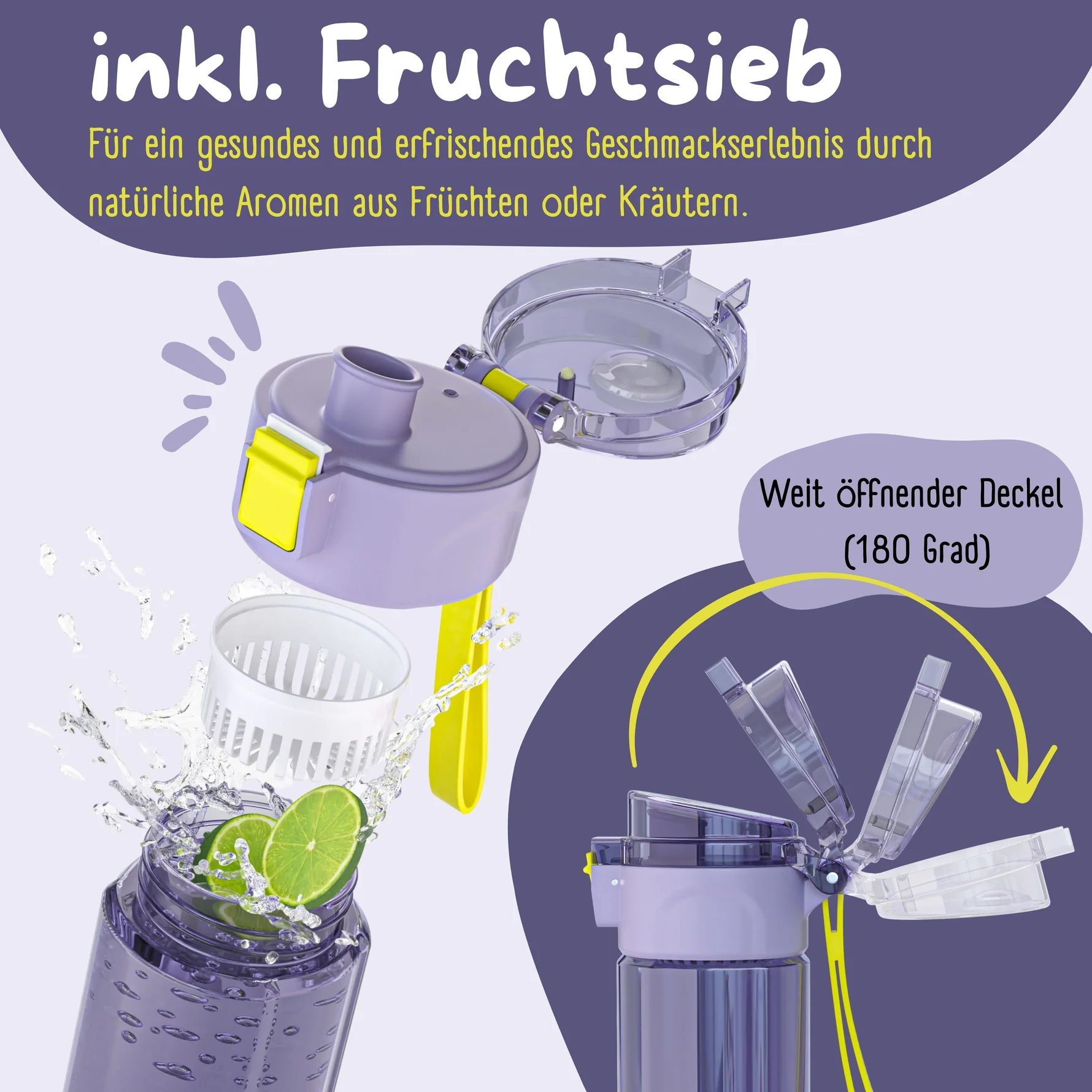 BEARFOOT Drinkfles voor kinderen - 500 ml - eenhoorn