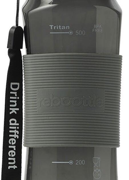 Reboottle - Sky - Duurzame drinkfles - Bidon - 500ml - Zwart