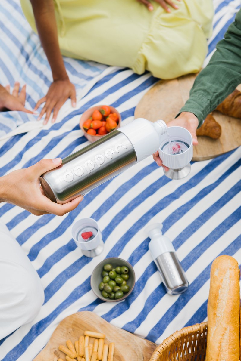 Dopper Steel Drinkfles - 1,1L - Roestvrij staal